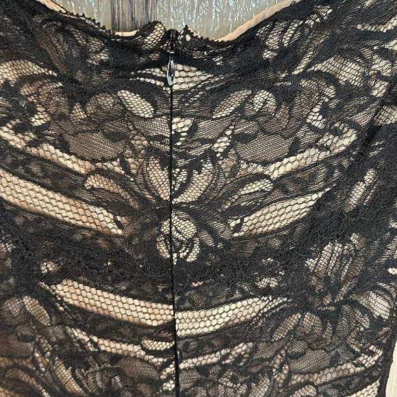 Nicole Miller Dress Womens size 8 Tempted By You Gown Black Lined Stretch - Picture 10 of 11